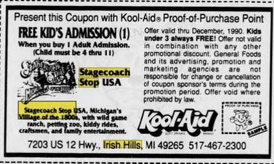 Stagecoach Stop - Apr 1990 Ad (newer photo)